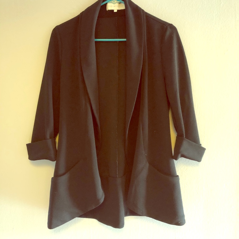 Open faced black jacket